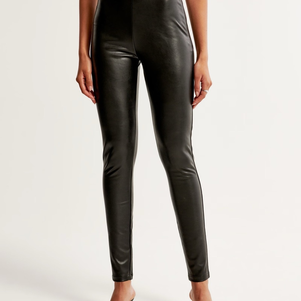 Abercrombie leather leggings